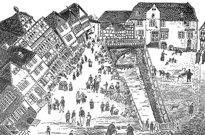 Ortsansicht Adenau Markt 1829