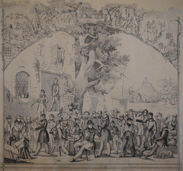 Kneipverein der Trierer Studenten an der Universität Bonn, 1836 Kneipverein der Trierer Studenten an der Universität Bonn, 1836