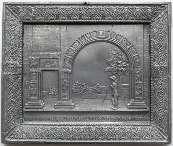 Sayner Neujahrsplakette 1828, Portal zu Remagen Sayner Neujahrsplakette 1828, Portal zu Remagen