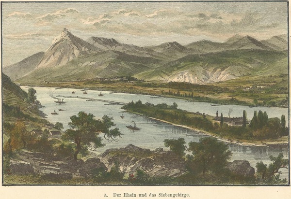 Der Rhein und das Siebengebirge ca. 1887 Der Rhein und das Siebengebirge ca. 1887