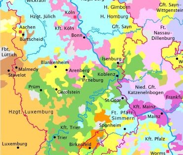 Territorien im Rheinland 1979